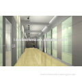 V70-2 room divider trade assurance customizable aluminum frame single tempered glass office full high partition wall